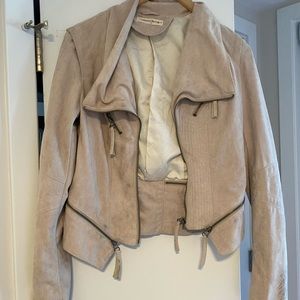 American threads beige suede jacket